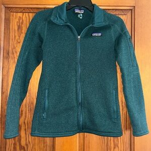 Patagonia women’s better sweater full zip forest green